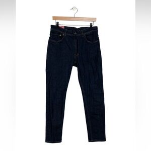 ACNE STUDIOS DARK WASH BLUE MID RISE SKINNY LEG JEANS